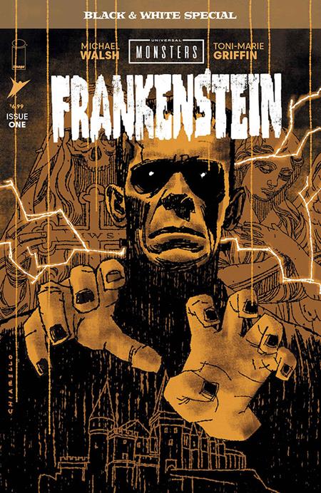 UNIVERSAL MONSTERS FRANKENSTEIN B&W SPECIAL #1 (OF 2) CVR B MARK CHIARELLO VAR