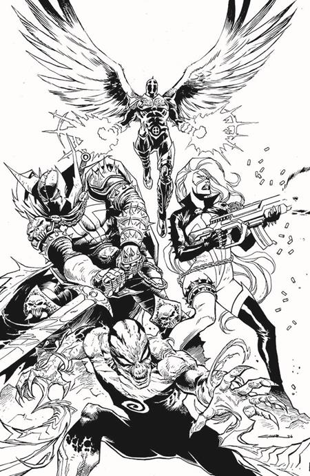 SPAWN SCORCHED #56 CVR B YILDIRAY CINAR B&W VIRGIN VAR