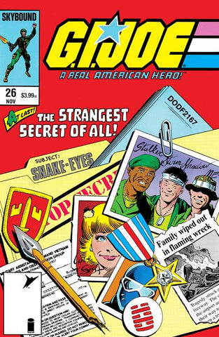 GI JOE A REAL AMERICAN HERO #26 HAMA FILES EDITION CVR C MIKE ZECK & BOB WIACEK FOIL VAR
