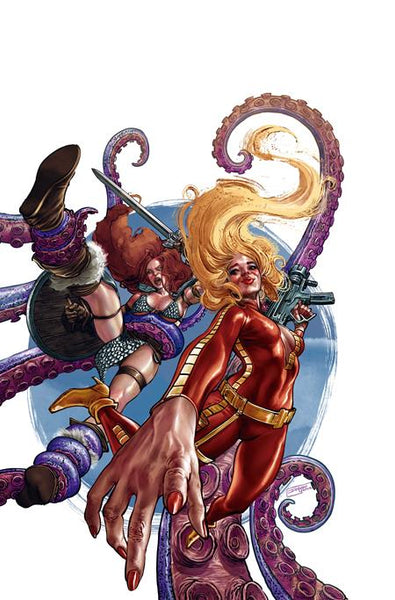 RED SONJA BARBARELLA #1 COVER PACK PRE-ORDER