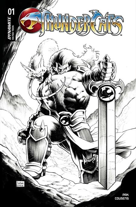 THUNDERCATS (2026) #1 - 1:7 DANIELE CELLINI LINE ART VARIANT