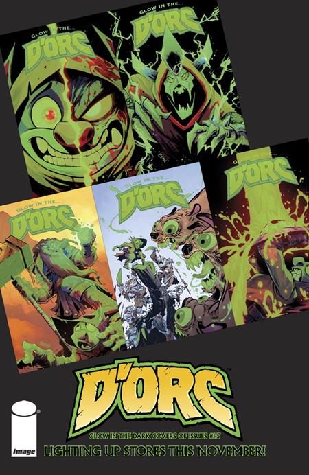 DORC #1-5 GLOW IN THE DORC VARIANT COVER PACK PRE-ORDER