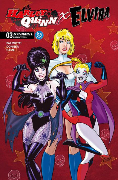HARLEY QUINN X ELVIRA #3 - COVER COLLECTION - 4 BOOKS