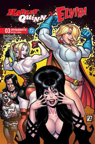 HARLEY QUINN X ELVIRA #3 CVR B CHAD HARDIN VAR