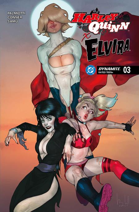 HARLEY QUINN X ELVIRA #3 - COVER COLLECTION - 4 BOOKS