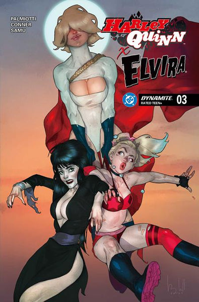 HARLEY QUINN X ELVIRA #3 - COVER COLLECTION - 4 BOOKS