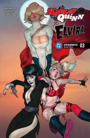HARLEY QUINN X ELVIRA #3 - COVER COLLECTION - 4 BOOKS