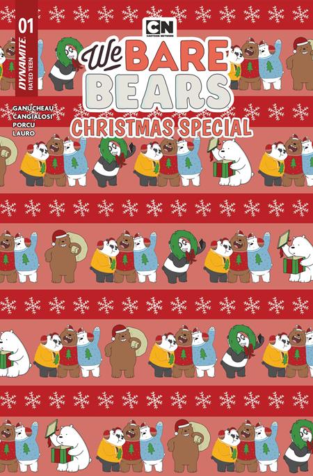 WE BARE BEARS CHRISTMAS SPECIAL #1 (ONE SHOT) CVR C WRAPPING PAPER VAR