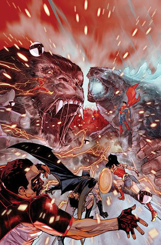 JUSTICE LEAGUE VS GODZILLA VS KONG 2 #7 (OF 7) CVR D CARMINE DI GIANDOMENICO VARIANT