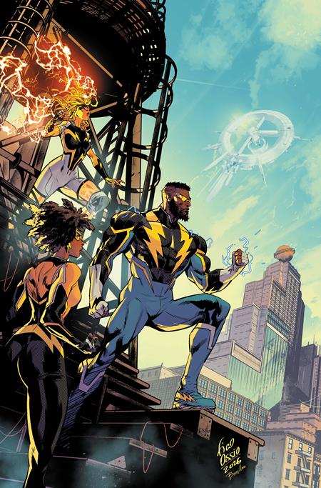 DC POWER BLACK LIGHTNING 50TH ANNIVERSARY SPECIAL #1 (ONE SHOT) CVR B FICO OSSIO CARD STOCK VAR