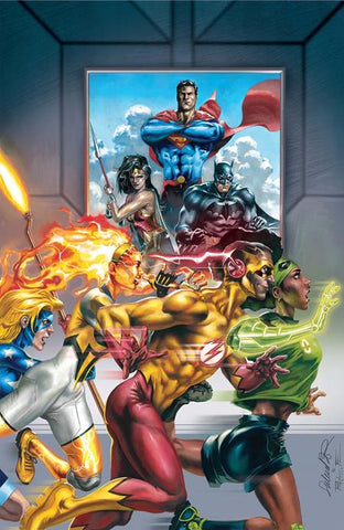 JUSTICE LEAGUE UNLIMITED #4 CVR D SALVADOR LARROCA CARD STOCK VARIANT