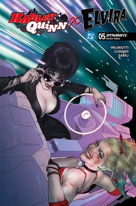HARLEY QUINN X ELVIRA #5 CVR D BEN CALDWELL VARIANT
