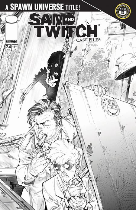 SPAWN SAM AND TWITCH CASE FILES #24 CVR B IG GUARA B&W VARIANT