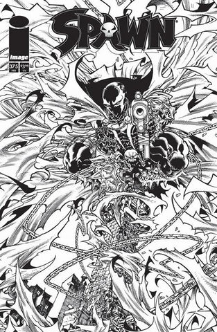 SPAWN #375 CVR B HARVEY TOLIBAO B&W VARIANT