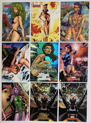 WOMEN OF MARVEL TRADING CARDS 2008 LOT OF 9 X-MEN PSYLOCKE