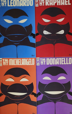 TMNT BEST OF SET OF 4 BOOKS LEONARDO MICHELANGELO RAPHAEL DONATELLO