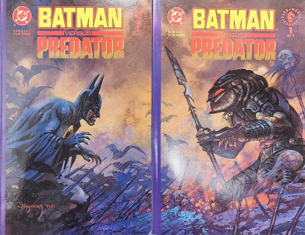 BATMAN VERSUS PREDATOR #1 - 2 COVER LOT