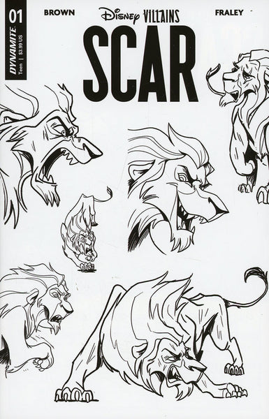 DISNEY VILLAINS SCAR #1 - RATIO VARIANT COVER COLLECTION - 3 BOOKS