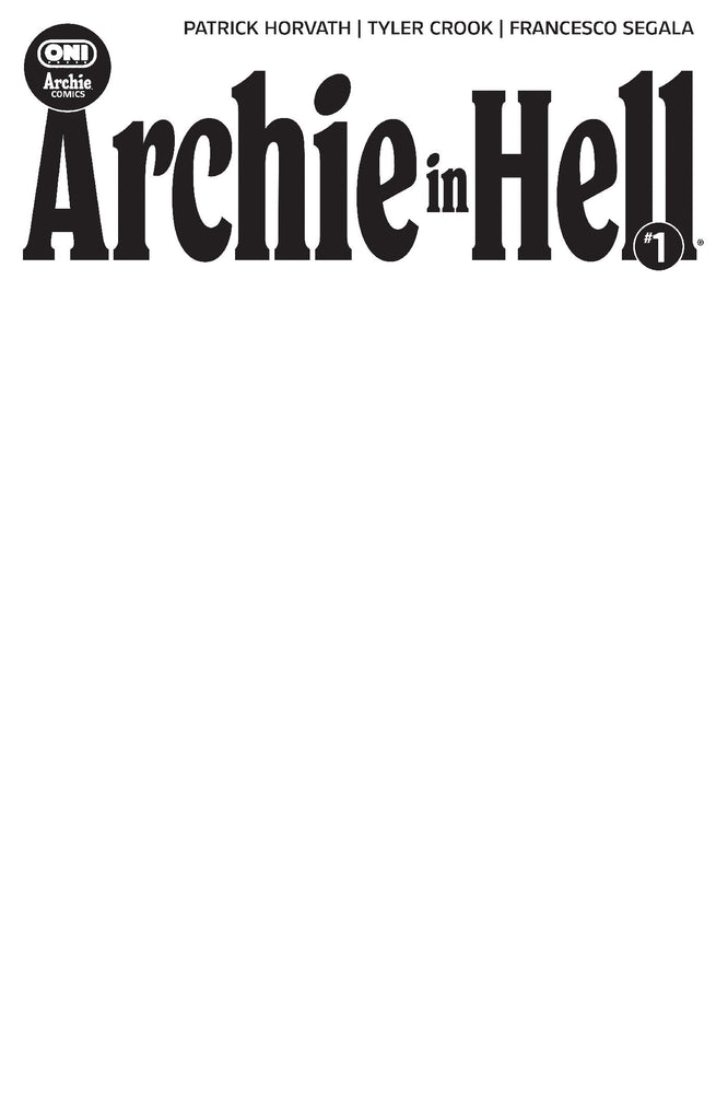 Archie in Hell #1 Cover E Blank Sketch Var