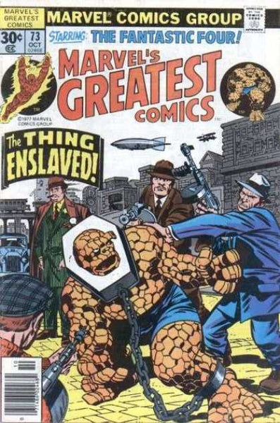 FANTASTIC FOUR - COMIC LOT 10 - 1970'S MARVEL'S GREATEST COMICS - 5 ISSUES - MID GRADE