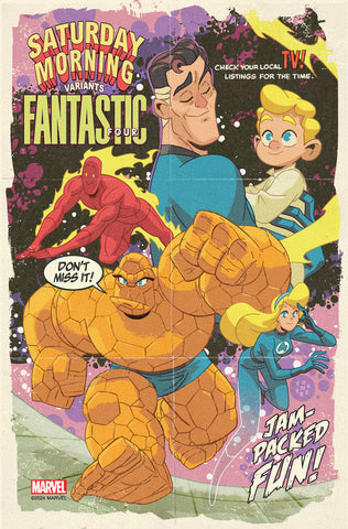 FANTASTIC FOUR #33 SEAN GALLOWAY SATURDAY MORNING VARIANT
