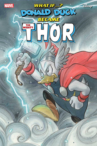 MARVEL & DISNEY WHAT IF? DONALD DUCK BECAME THOR #1 PEACH MOMOKO VARIANT