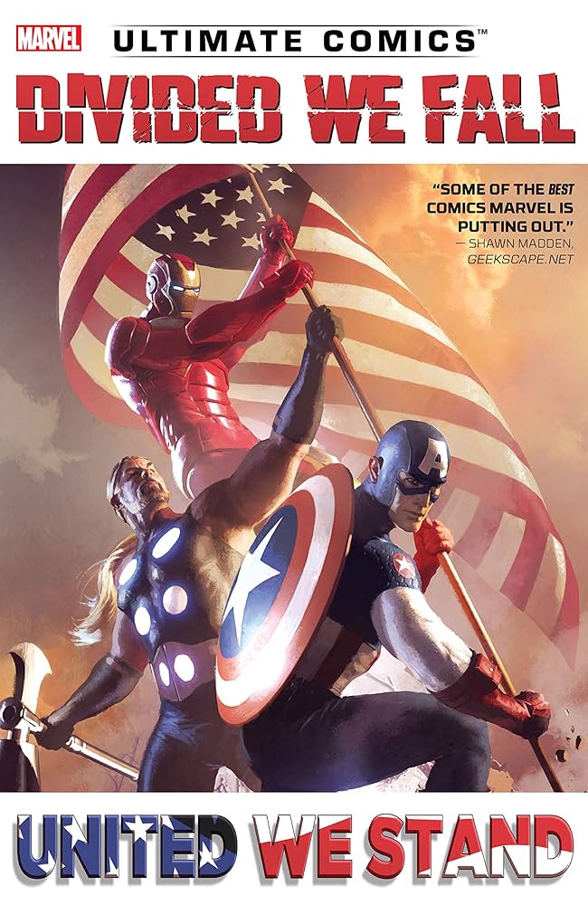 MARVEL COMICS DIVIDED WE FALL UNITED WE STAND TPB