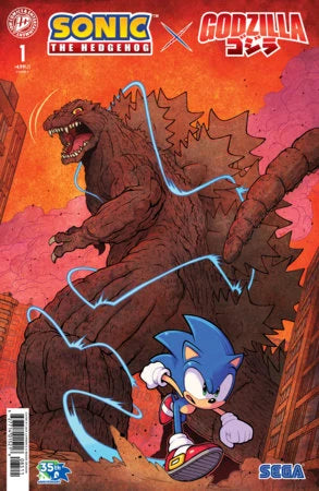 SONIC THE HEDGEHOG X GODZILLA #1 - COVER COLLECTION - 5 BOOKS