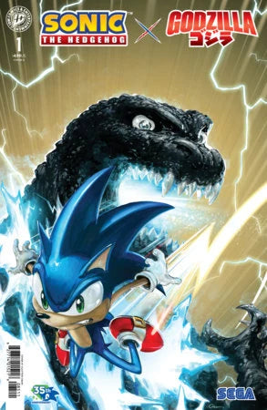 SONIC THE HEDGEHOG X GODZILLA #1 - COVER COLLECTION - 5 BOOKS