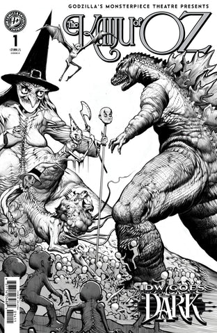Godzillas Monsterpiece Theatre Presents: The Kaiju of Oz Variant D (Ayala IDW Goes Dark Variant)