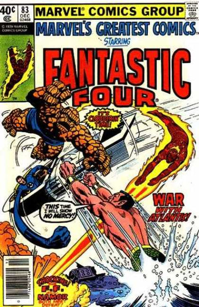 FANTASTIC FOUR - COMIC LOT 11 - 1970'S MARVEL'S GREATEST COMICS - 5 ISSUES - MID GRADE