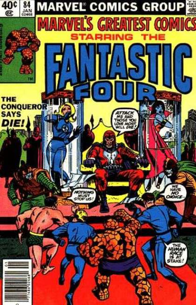 FANTASTIC FOUR - COMIC LOT 11 - 1970'S MARVEL'S GREATEST COMICS - 5 ISSUES - MID GRADE