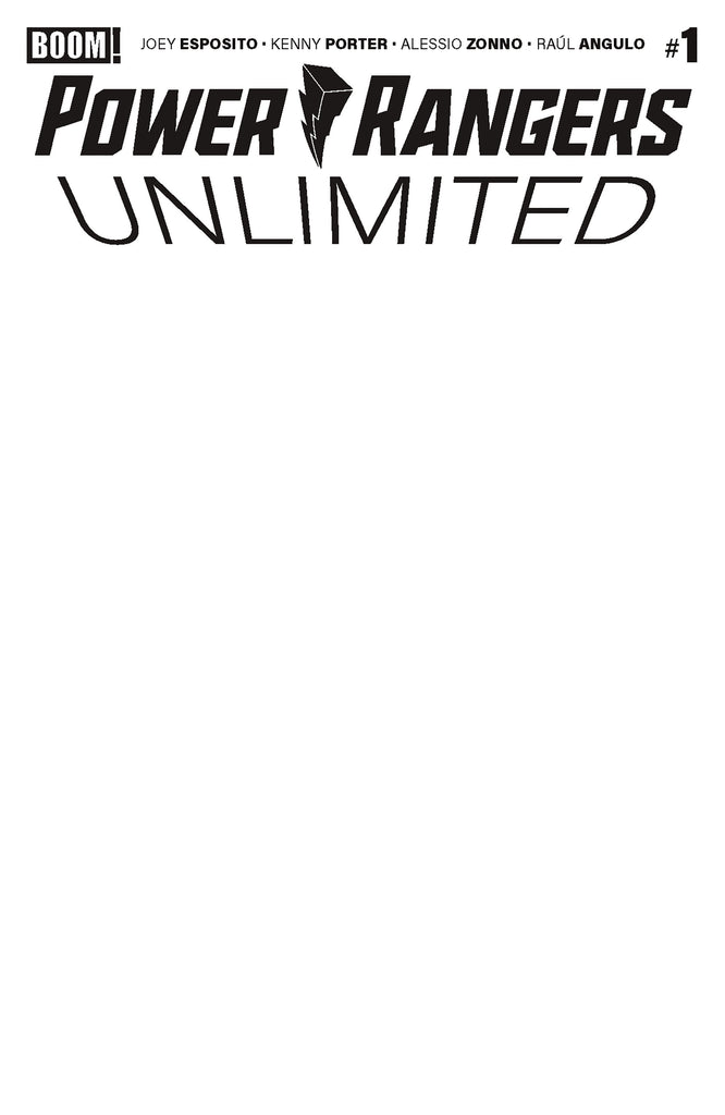 Power Rangers Unlimited #1 D Blank Sketch Variant