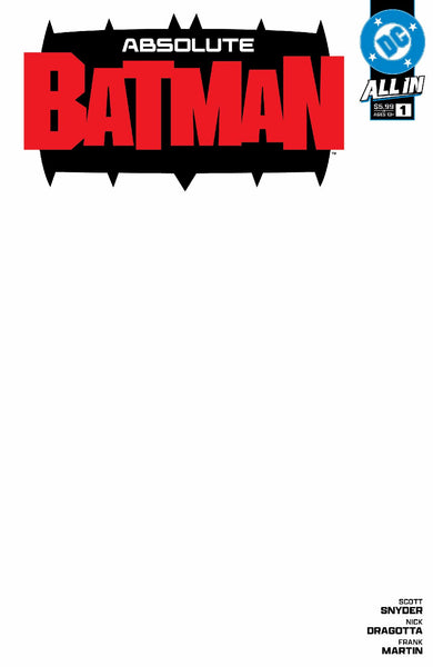 ABSOLUTE BATMAN #1 - 4TH PRINT COVER PACK PRE-ORDER