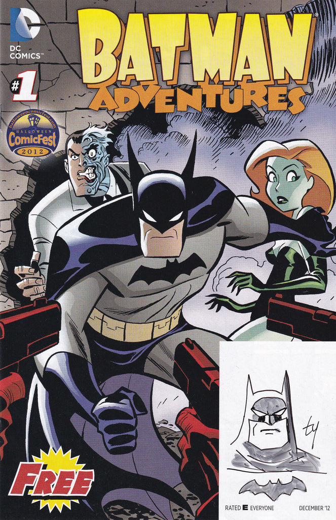 BATMAN ADVENTURES #1 HCF EDITION with SKETCH BY TY TEMPLETON