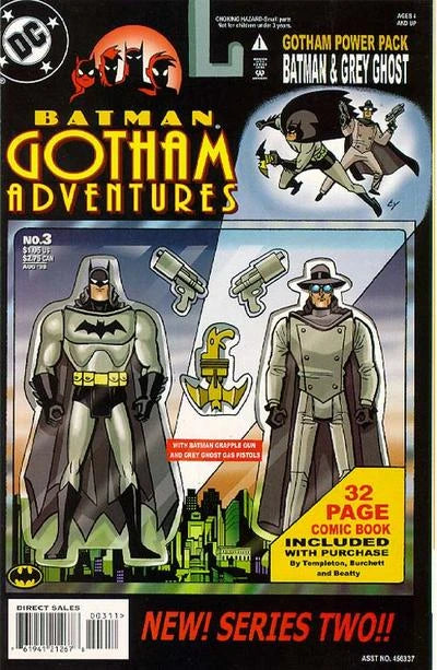 BATMAN GOTHAM ADVENTURES #3 🔑 1ST RED CLAW, 1ST GREY GHOST COVER