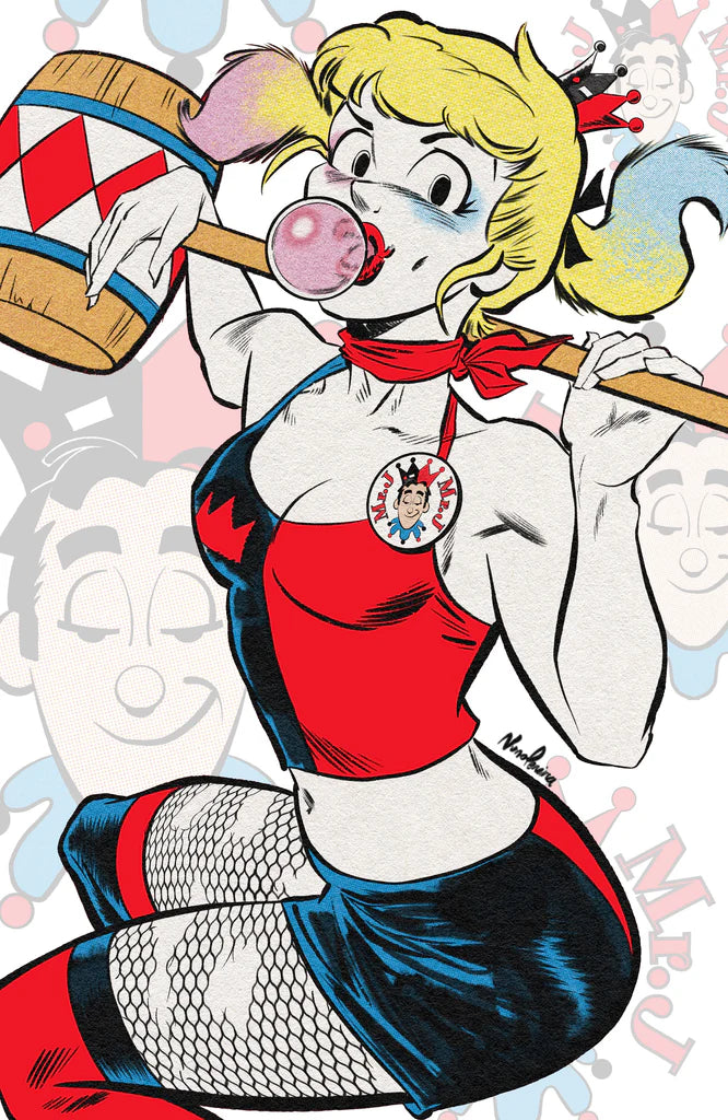 METAL VARIANT - LTD 50 COPIES - ARCHIE POP ART HARLEY QUINN