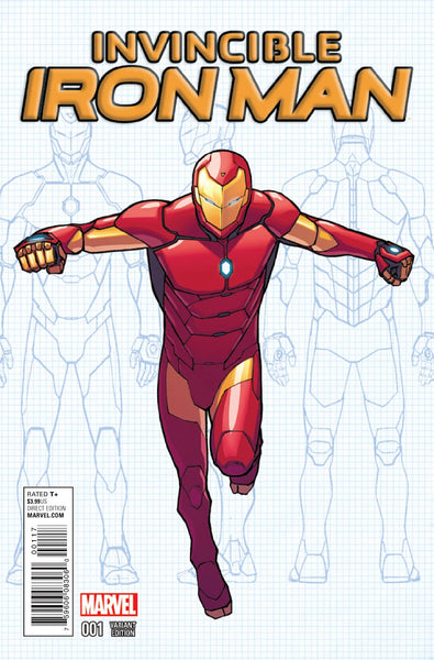 INVINCIBLE IRON MAN #1 (2015) - VARIANT COVER LOT - 6 ISSUES