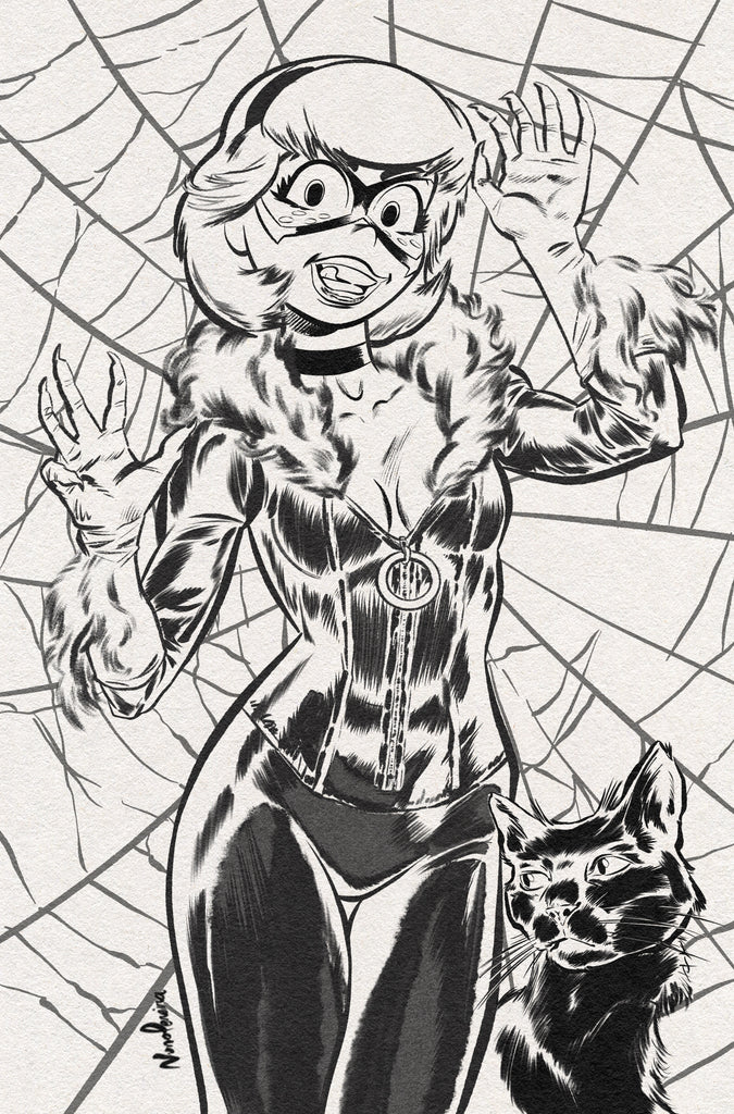 ARCHIE BLACK & WHITE VARIANT COVER - SABRINA AS BLACK CAT - ONLY 25 PRINTED
