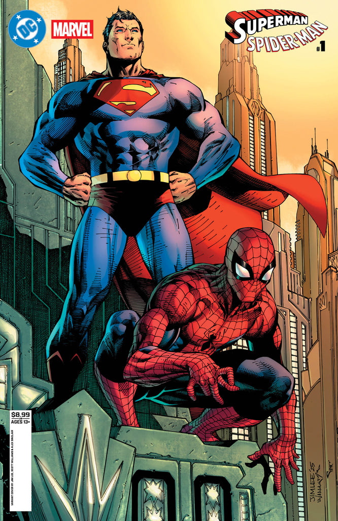 DC MARVEL SUPERMAN SPIDER-MAN #1 Jim Lee VARIANT