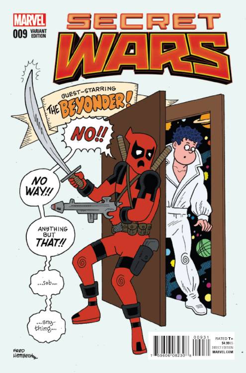 SECRET WARS #9 - 1:25 FRED HEMBECK DEADPOOL VARIANT