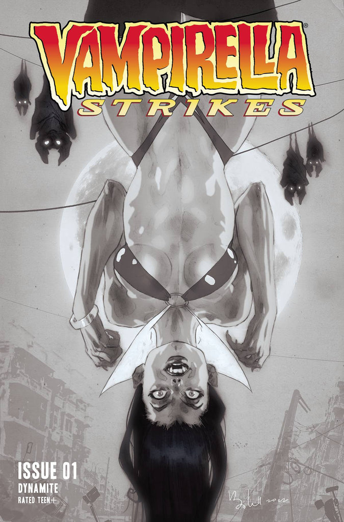 VAMPIRELLA STRIKES #1 - 1:7 CALDWELL B&W VARIANT