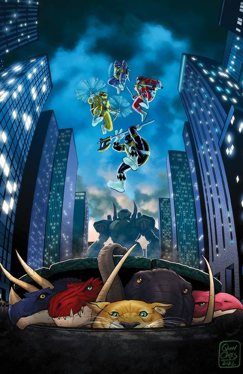 POWER RANGERS NINJA TURTLES II #5 - 1:25 MOVIE POSTER HOMAGE VIRGIN VARIANT