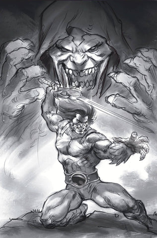 THUNDERCATS #1 - 1:25 PARRILLO LINE ART VIRGIN VARIANT