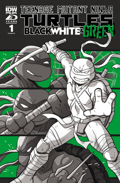 TMNT BLACK WHITE & GREEN #1 PRE-ORDER