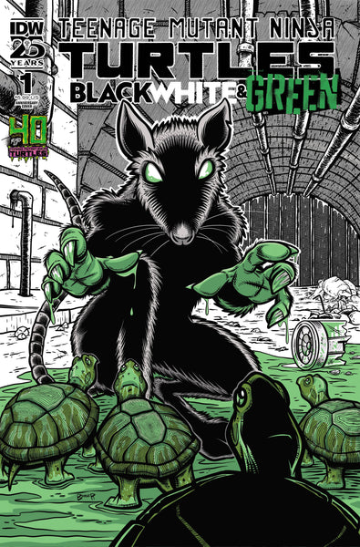 TMNT BLACK WHITE & GREEN #1 PRE-ORDER