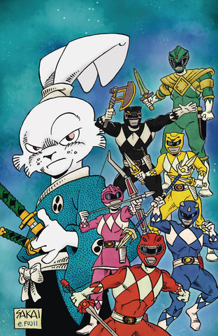 MIGHTY MORPHIN POWER RANGERS USAGI YOJIMBO #1 CVR E FOIL VARIANT