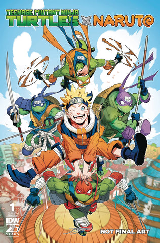 TEENAGE MUTANT NINJA TURTLES X NARUTO #1 & #2 COMIC COLLECTION - 7 BOOKS