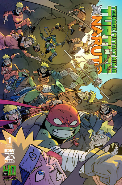 TEENAGE MUTANT NINJA TURTLES X NARUTO #1 & #2 COMIC COLLECTION - 7 BOOKS