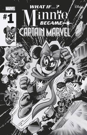 WHAT IF MINNIE BECAME CAPTAIN MARVEL #1 - 1:100 BW VARIANT